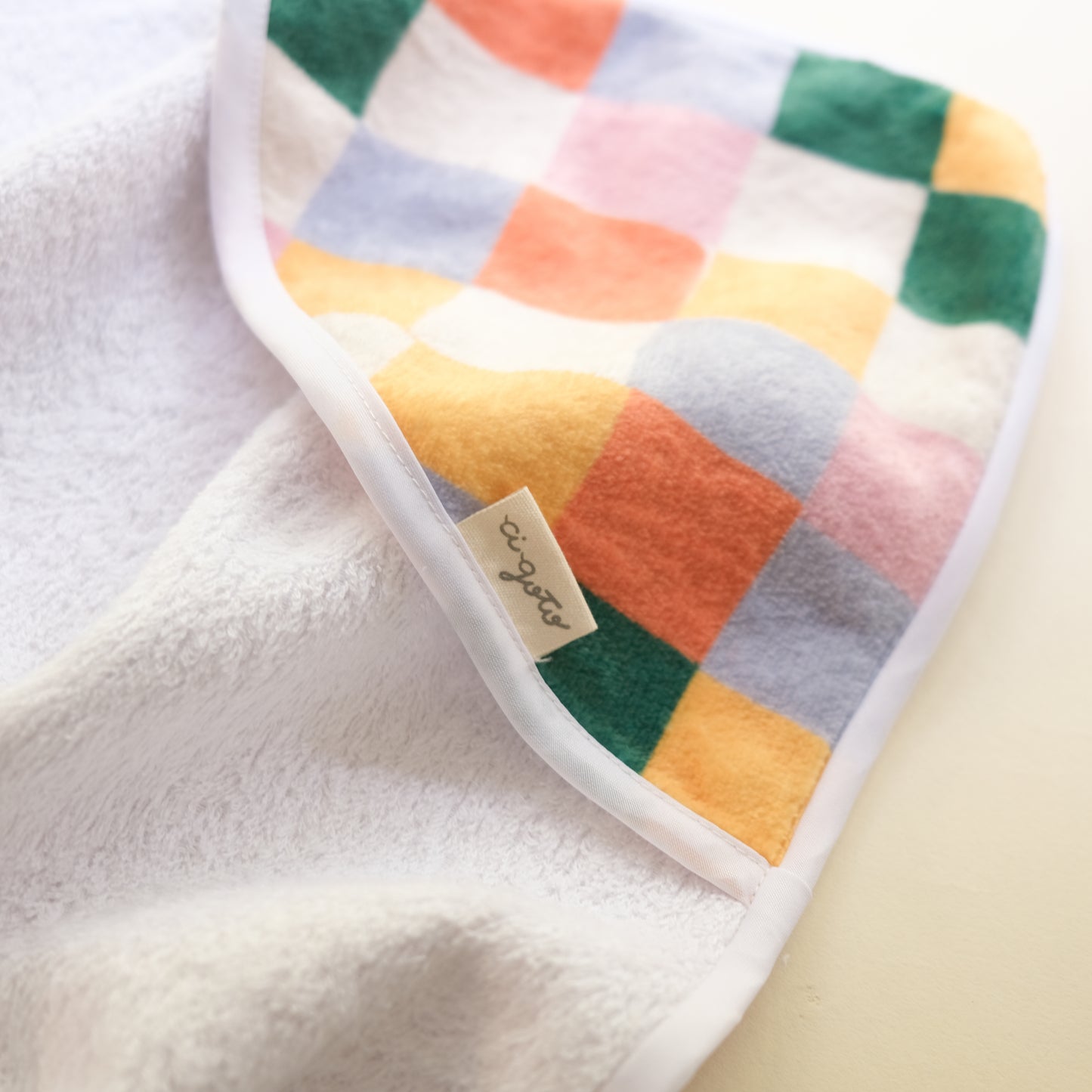 Toalla con Capucha Cuadros Multicolor 4