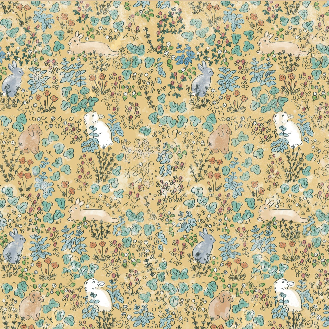 cigoto Toalla Microfibra para bebé Conejos 4