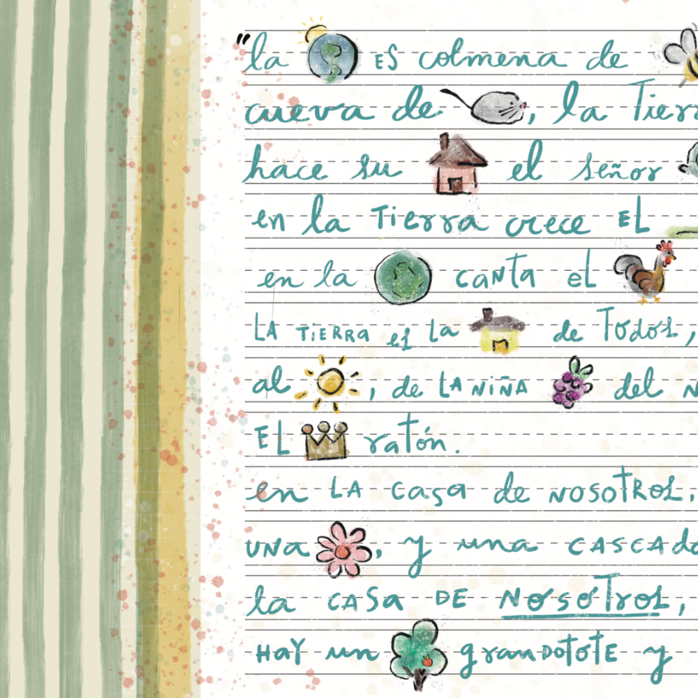 Toalla Microfibra para bebé La Tierra es la casa de todos (Cantoalegre + cigoto) 3