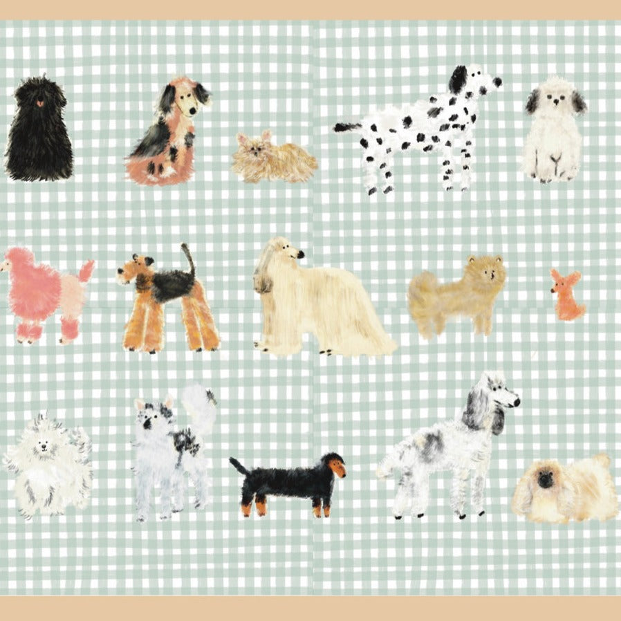 Cigoto muselina para bebé Perritos 3