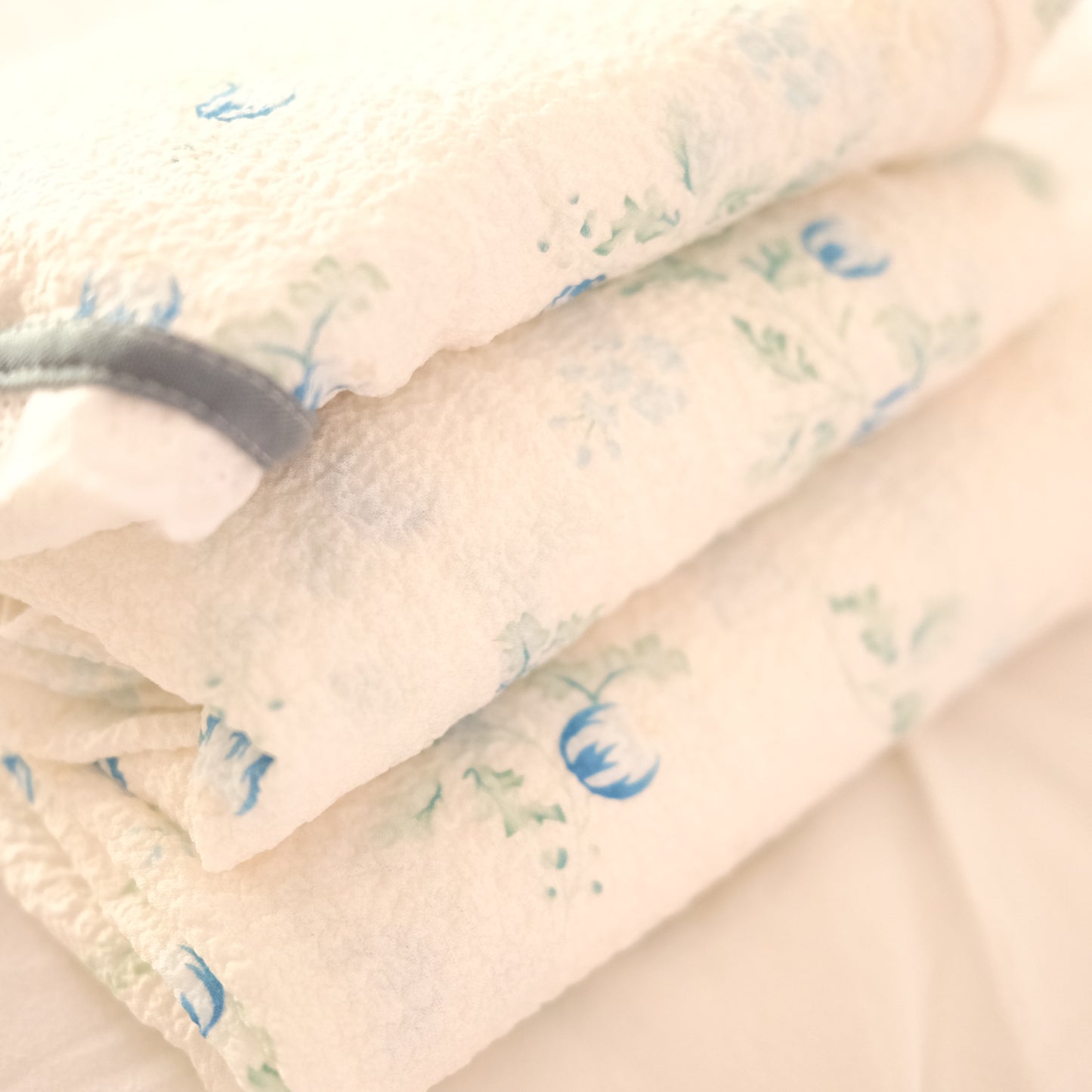 Pijama de Lactancia Flores Agua Marina 6