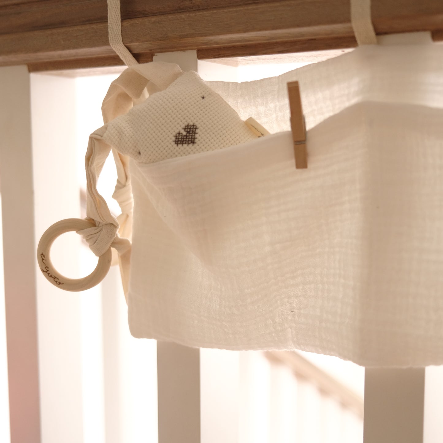 Organizador Muselina para cuna del bebé 5