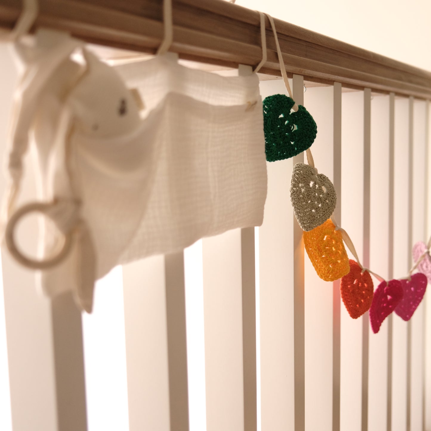 Organizador Muselina para cuna del bebé 7