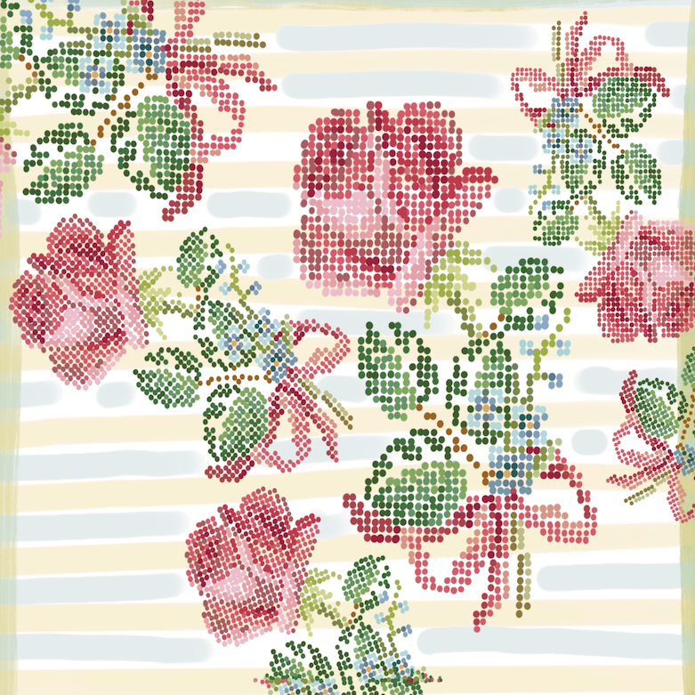 cigoto Muselina para bebé Flowers 3