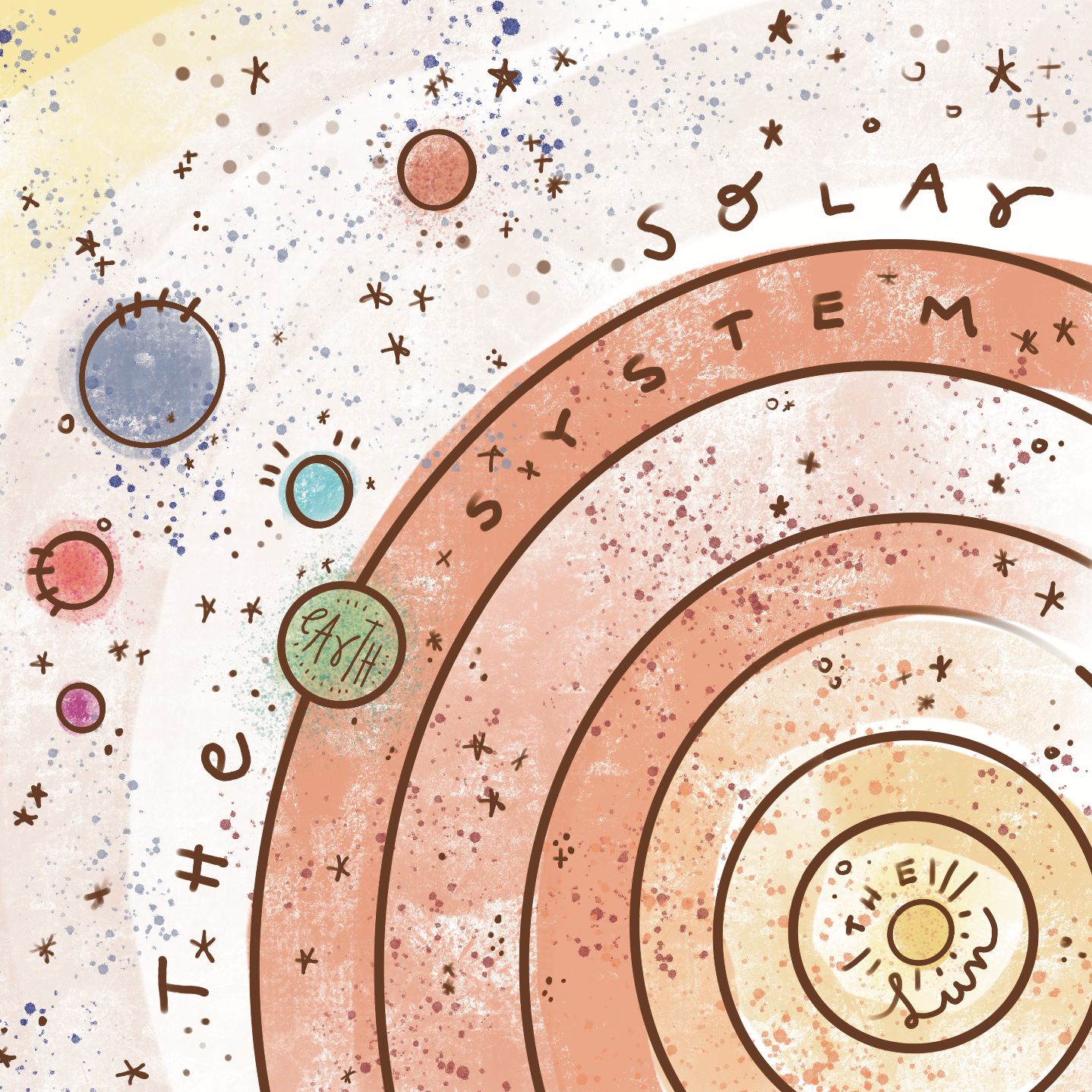 cigoto Muselina para bebé Solar System