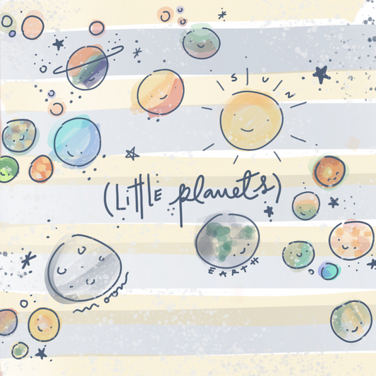 cigoto Muselina para bebé Little Planets