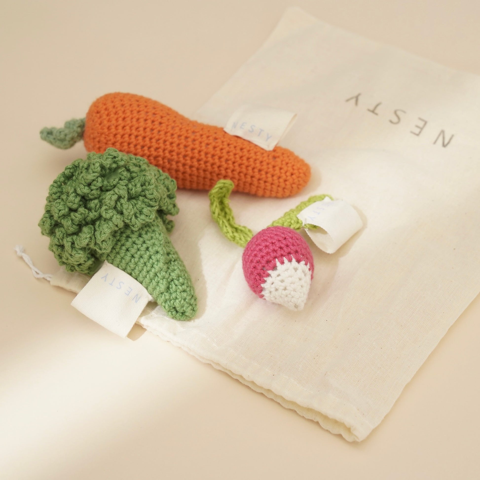 NESTY Frutas y Verduras Crochet para juegos de rol 4