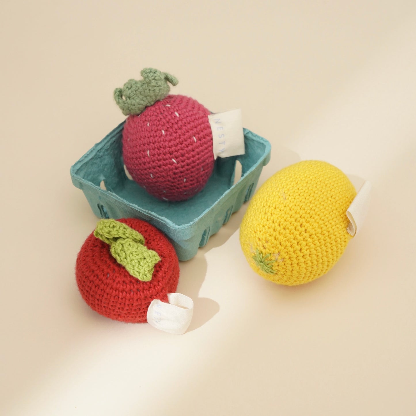 NESTY Frutas y Verduras Crochet para juegos de rol 7
